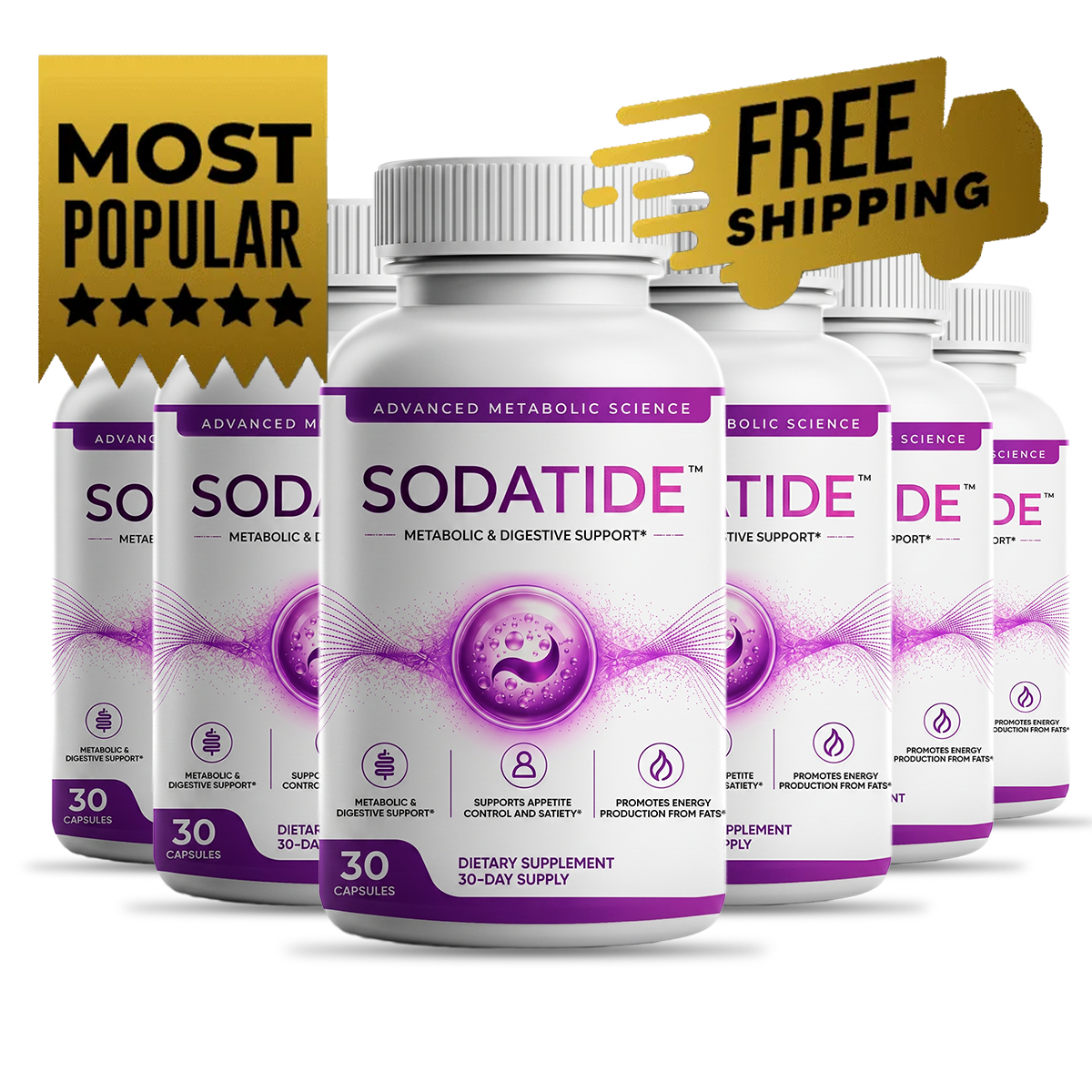 SodaTide synbiotic capsules bundle